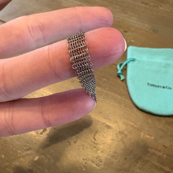 Tiffany's Mesh Tassel Earrings - Picture 2 of 5